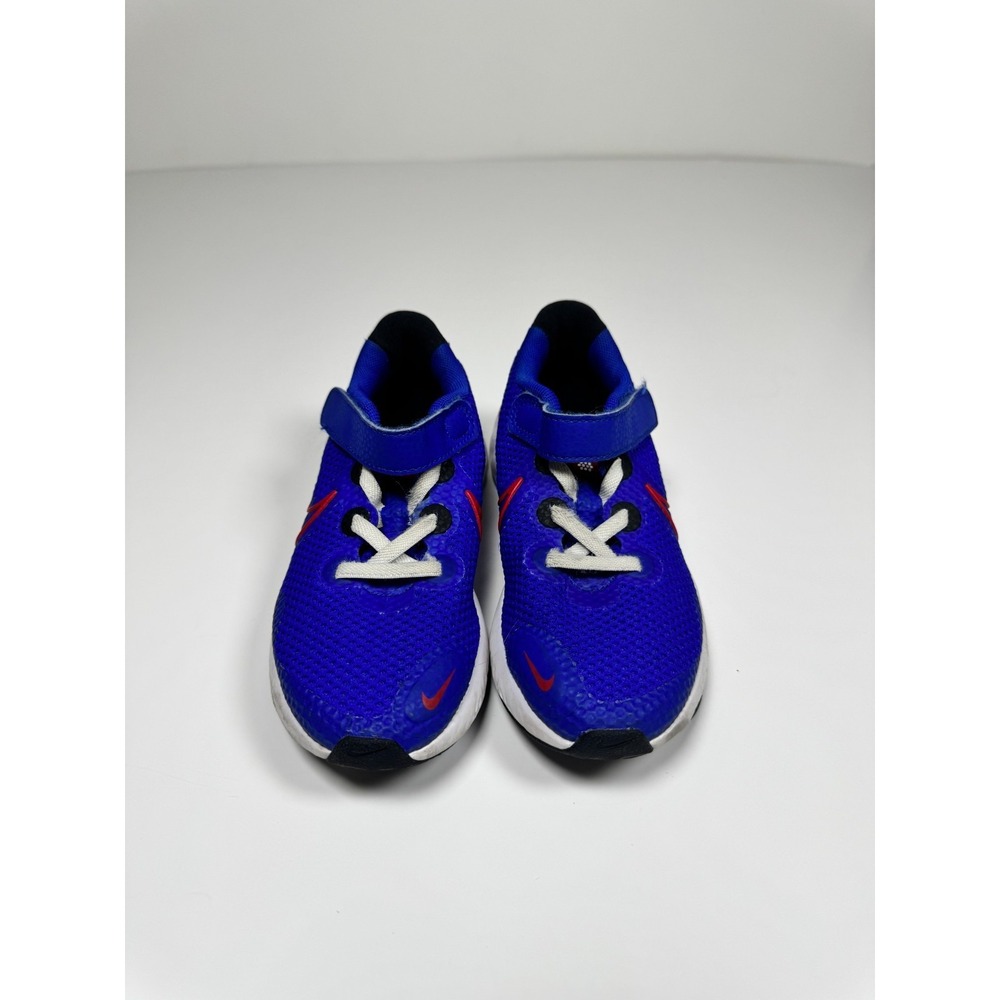 Nike Renew Run CW5813-400 Kids Sneakers 12 Blue White Athletic Running Shoes